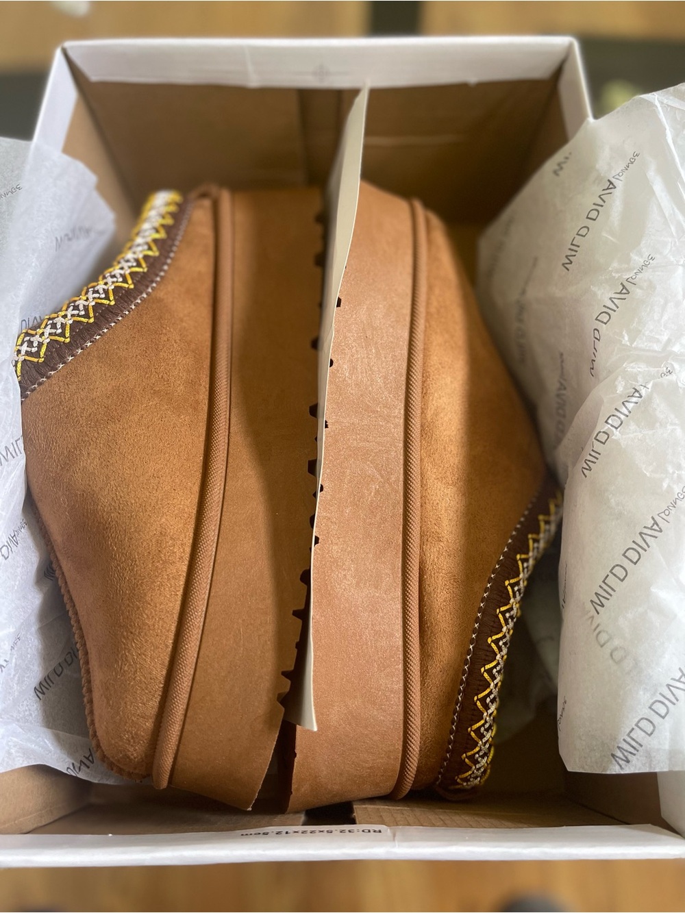 Wild Diva Lounge Brown Slip-On Faux Suede Clog - Picture 2 of 4